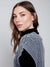 Charlie B Charlie B - V-Neck Cold-Dye Cable Knit Sleeveless Vest - Charcoal available at The Good Life Boutique