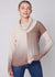 Charlie B Charlie B - Crew-Neck Drop-Shoulder Sweater w/Ombre-Truffle available at The Good Life Boutique