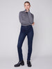 Charlie B Charlie B - Cuff Denim Pant - Blue Black available at The Good Life Boutique