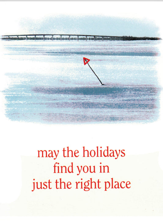 Down The Shore Publishing Corp. Channel Marker Holiday Cards 8 PK available at The Good Life Boutique