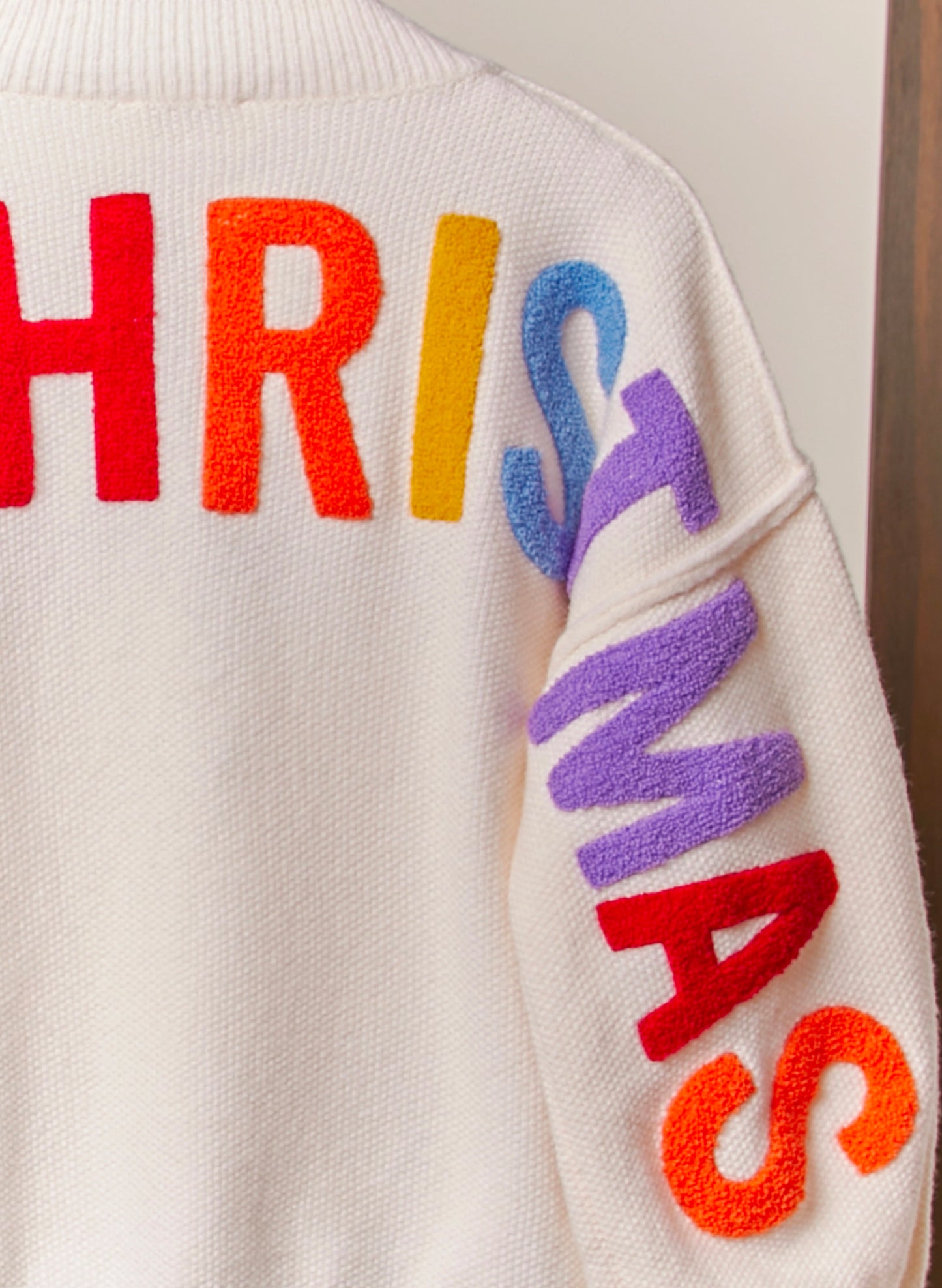 Oversize Christmas Sweater - Ivory Multi