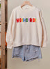 Oversize Christmas Sweater - Ivory Multi