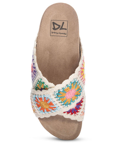 Dirty Laundry Crochet Mule Sandal - Natural
