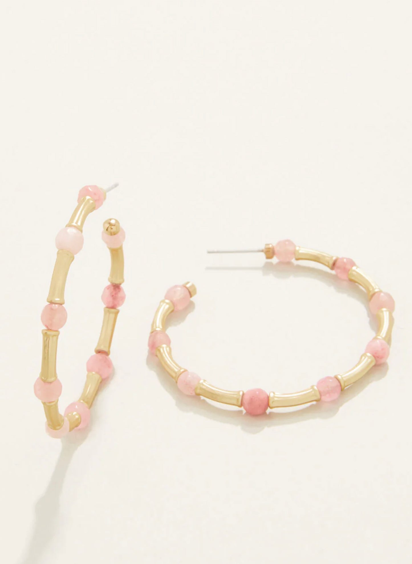 Spartina Calm Waters Hoop Earrings Pink available at The Good Life Boutique