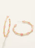 Spartina Calm Waters Hoop Earrings Pink available at The Good Life Boutique