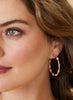 Spartina Calm Waters Hoop Earrings Pink available at The Good Life Boutique