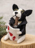 Bright Ideas Card Playing Dog Felted Ornament available at The Good Life Boutique