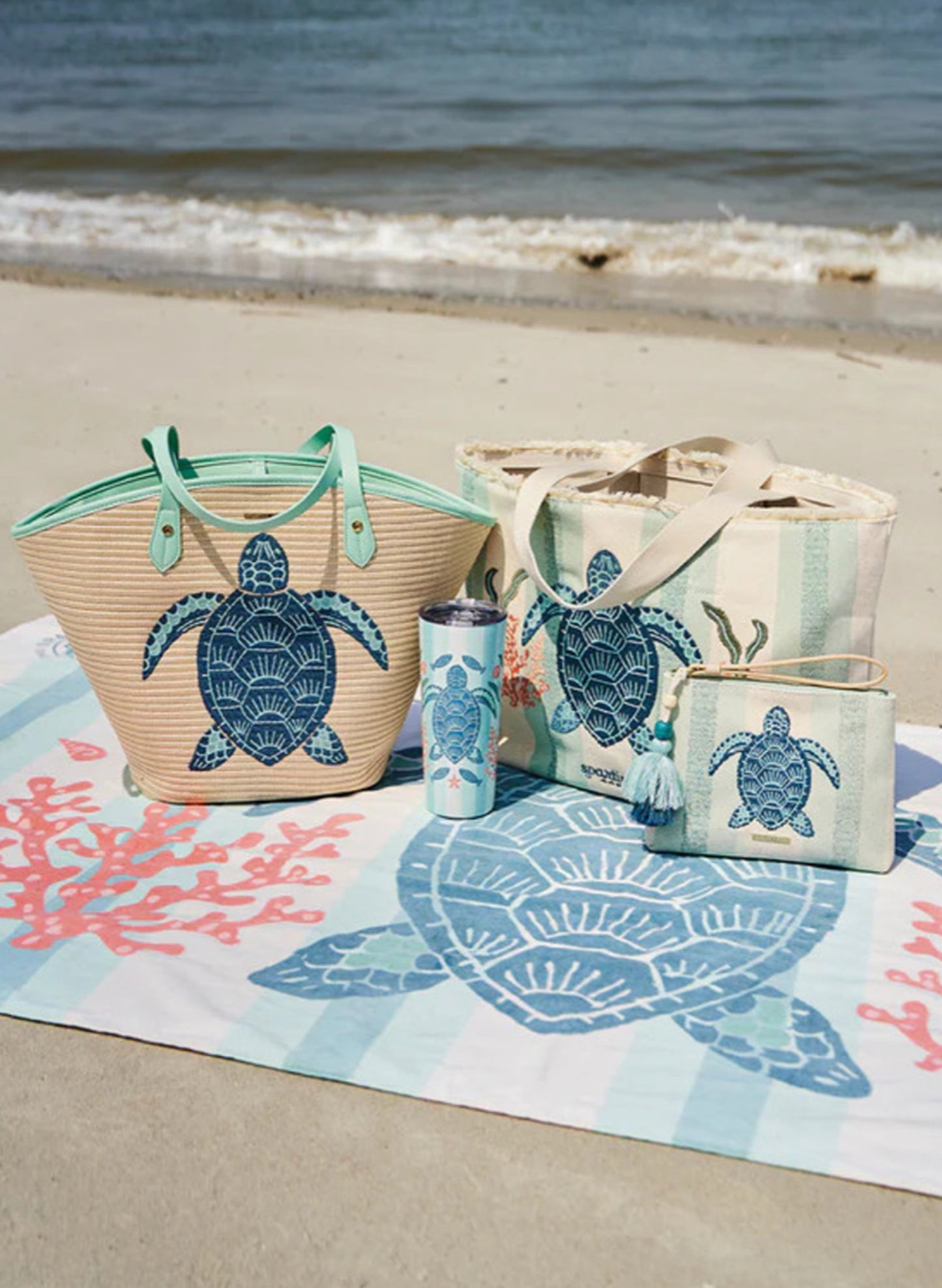 Spartina Carina Wristlet Sea Turtle available at The Good Life Boutique
