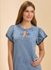 French Dressing FDJ Chambray Shift Dress - Snow Wash available at The Good Life Boutique