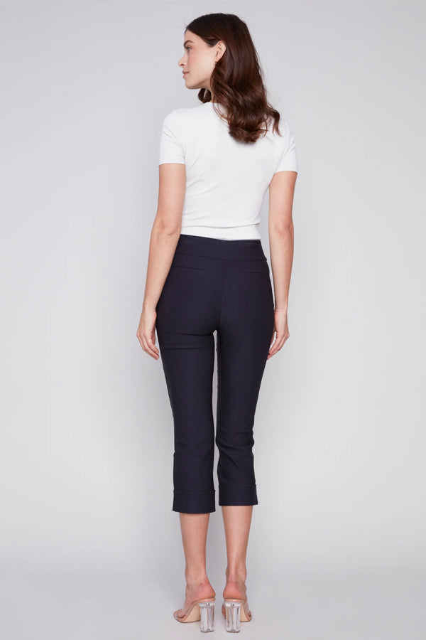 Pull On Stretch Cropped Cuffed Pant by Charlie B – MeadowCreek