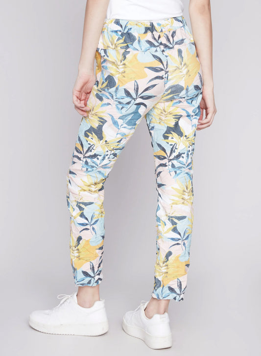 Charlie B Charlie B - Printed Pull On Crinkle Jogger - Resort available at The Good Life Boutique