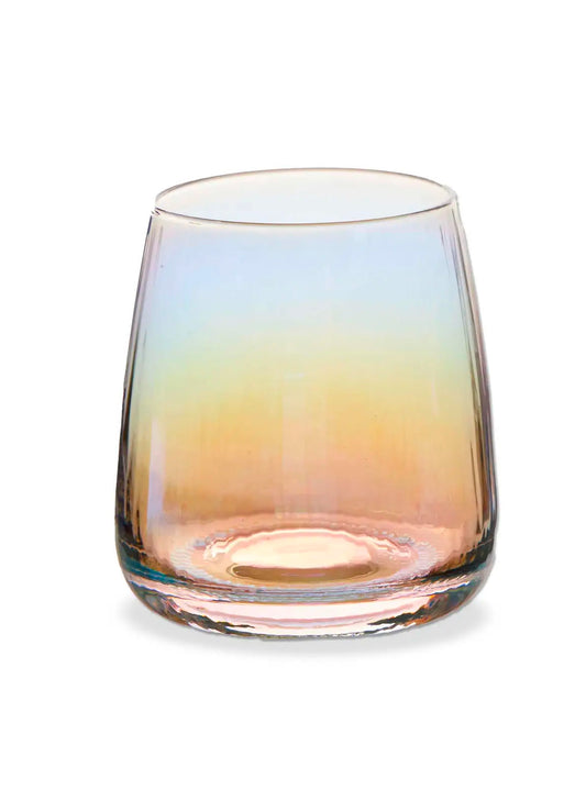 Chelsea Iridescent Optic Stemless Wine Glass