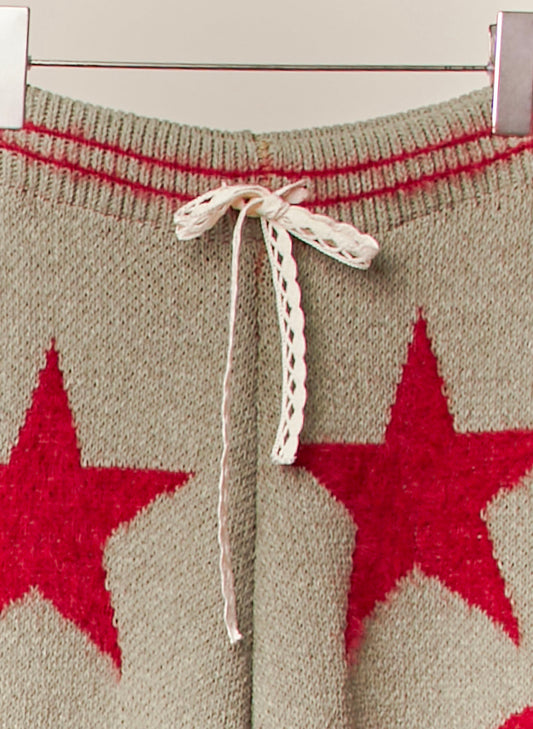 Christmas Pants With Star & Peace Patch
