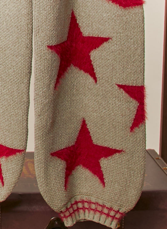 Christmas Pants With Star & Peace Patch