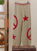 Christmas Pants With Star & Peace Patch