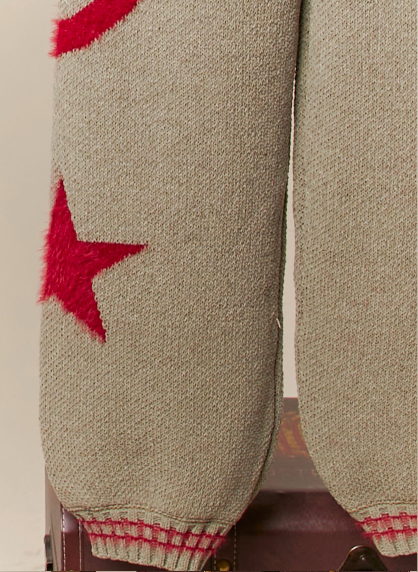 Christmas Pants With Star & Peace Patch