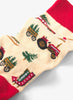 Christmas Tree Farm Men's Crew Socks - Natural