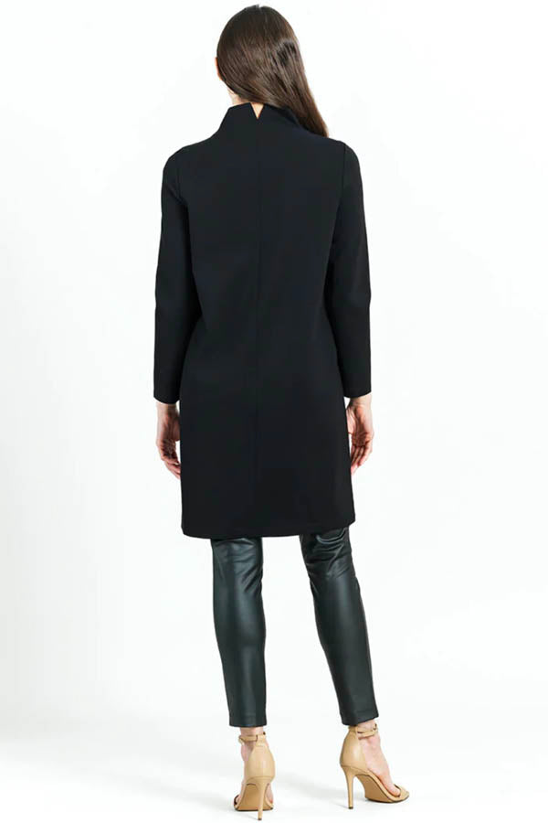 Clara Sunwoo - Ribbed Knit Funnel Neck Tunic Dress W/Stitch Detail & P | The Good Life Boutique Clara Sunwoo - Ribbed Knit Funnel Neck Tunic Dress W/Stitch Detail & P | The Good Life Boutique