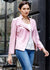 Clara Sun Woo Clara Sunwoo Classic Liquid "Leather" Jacket With Hem Zip Details - Pink available at The Good Life Boutique