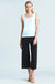 Clara Sun Woo Clara Sunwoo V To Round Neck Staples Knit Tank - White available at The Good Life Boutique