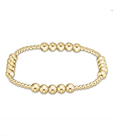 enewton design Enewton - Classic Beaded Bliss 2.5 mm Bed Bracelet - 5mm - Mixed Metal available at The Good Life Boutique