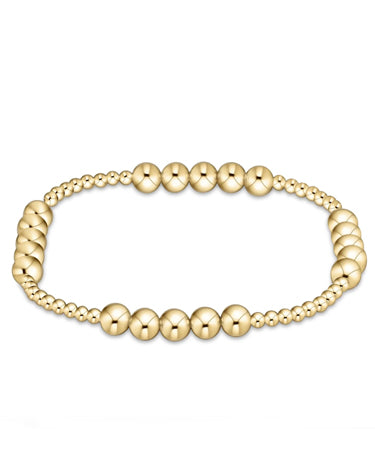 enewton design Classic Blissful Pattern 2.5 mm Bead Bracelet - 5mm Gold available at The Good Life Boutique