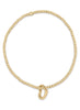 enewton design Classic Gold 2.5mm Bead Bracelet - Love Gold Charm available at The Good Life Boutique