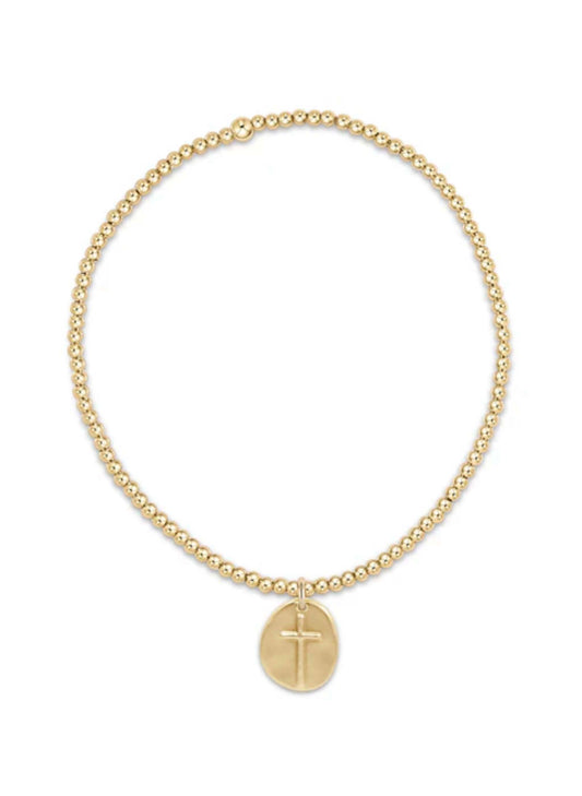 enewton design Enewton - Classic Gold 2mm Bead Bracelet - Inspire Small Gold Charm available at The Good Life Boutique