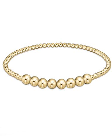 enewton design Classic Gold Beaded Bliss 2.5mm Bed Bracelet 5mm Gold available at The Good Life Boutique