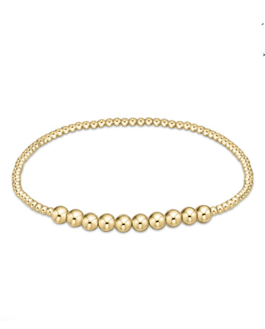 enewton design Classic Gold Beaded Bliss 2mm Bead Bracelet - 4mm Gold available at The Good Life Boutique