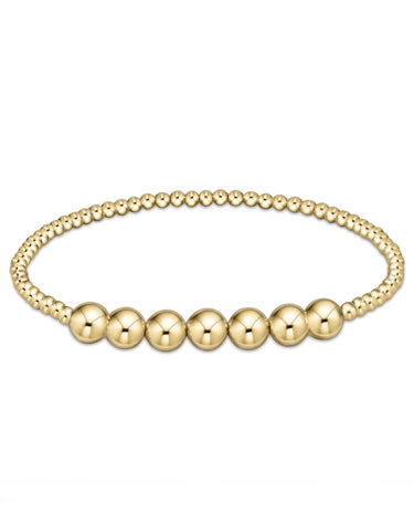 enewton design Classic Gold Beaded Bliss 3mm Bead Bracelet - 6mm Gold available at The Good Life Boutique