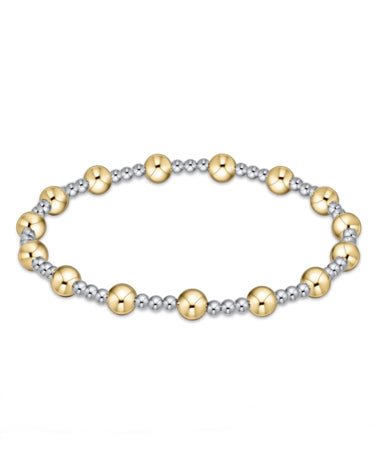 enewton design Classic Sincerity Pattern 5mm Bead Bracelet - Mixed Metal available at The Good Life Boutique