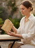 Natalie Therese Cork Double Zipper Wristlet - Rustic Cork available at The Good Life Boutique