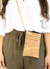 Cork Mini Crossbody Bag - Gold Flecked Cork