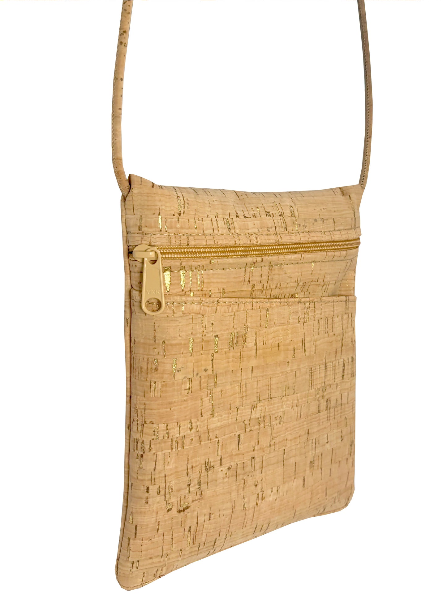 Cork Mini Crossbody Bag - Gold Flecked Cork
