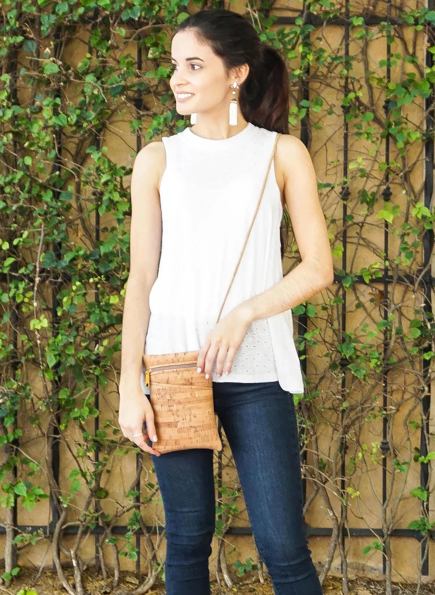 Cork Mini Crossbody Bag - Rustic Cork