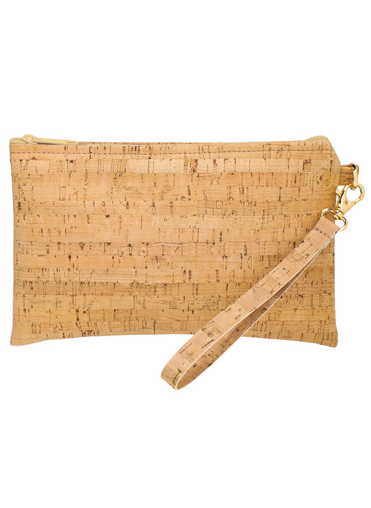 Cork Simple Wristlet  - Rustic Cork