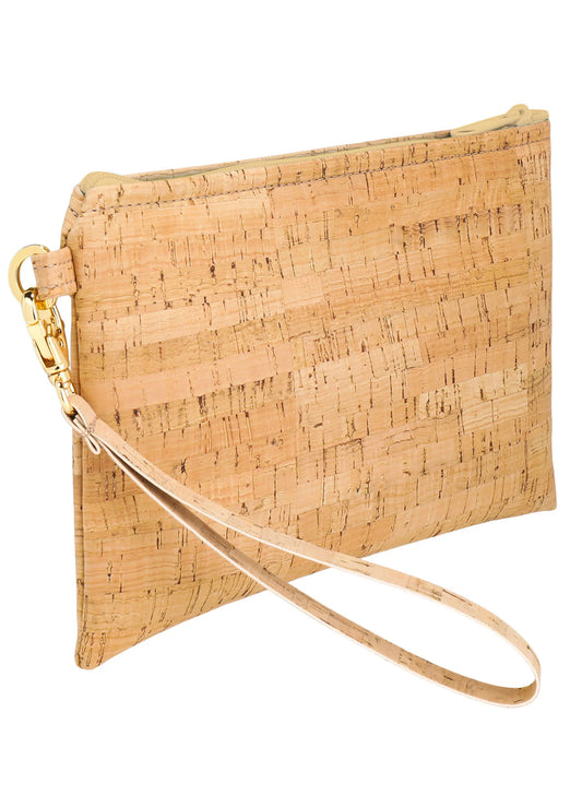 Cork Simple Wristlet  - Rustic Cork