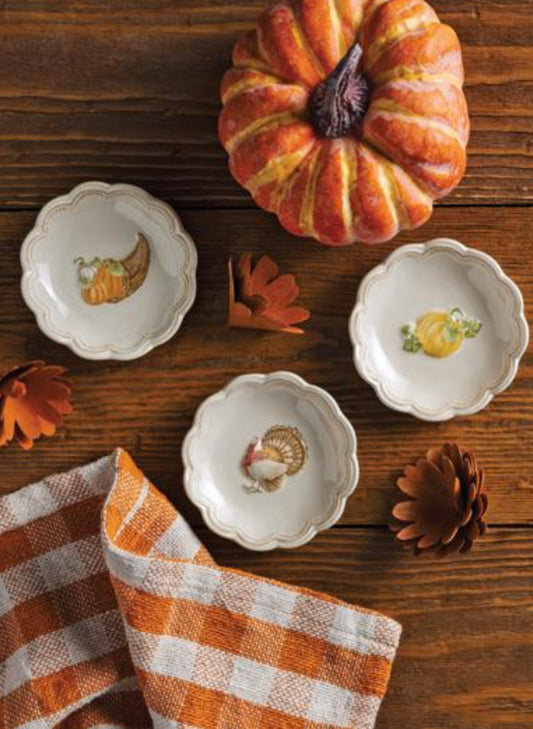 Mud Pie Cornucopia Gather Salad Plate available at The Good Life Boutique