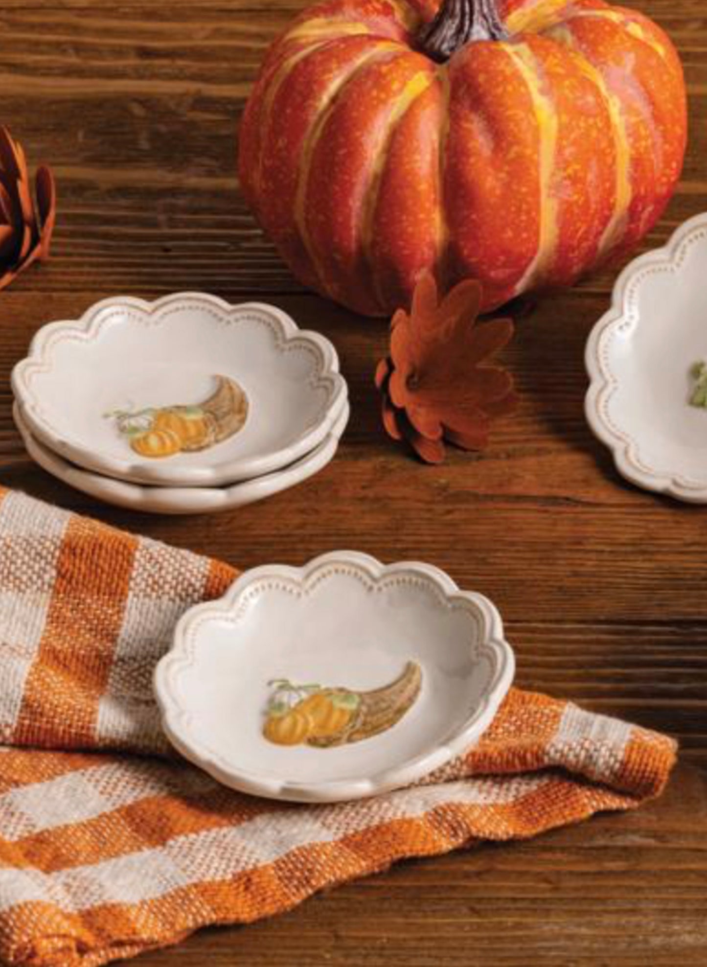 Mud Pie Cornucopia Gather Salad Plate available at The Good Life Boutique