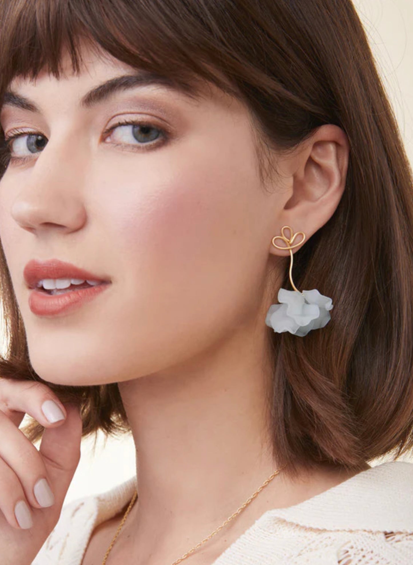Spartina Corolla Stem Earrings Blue available at The Good Life Boutique