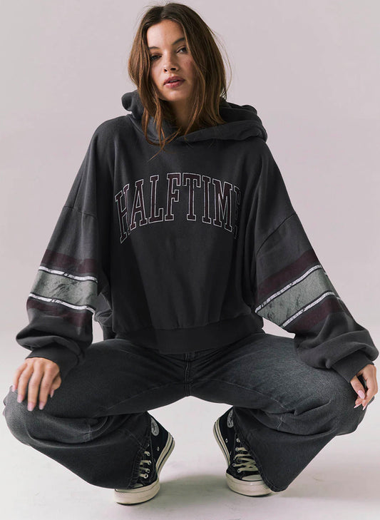Chaser Chaser Cotton Fleece Graham Pullover - Black available at The Good Life Boutique