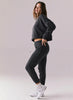 Chaser Cotton Fleece Monica Jogger - True Black - Mini Stars Pants available at The Good Life Boutique
