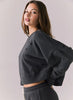 Chaser Cotton Fleece Ramone Pullover - True Black - Ministars available at The Good Life Boutique