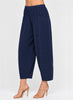Cotton Lani Cotton Lani Textured Lantern Pants – Navy available at The Good Life Boutique
