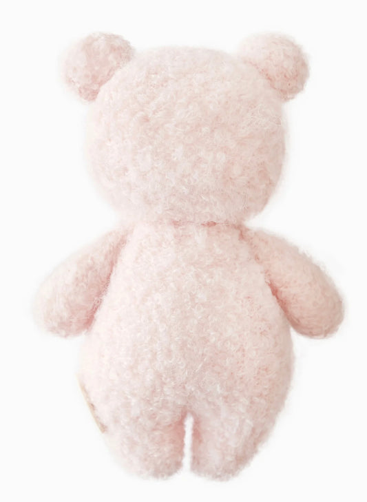 Cuddle&Kind Cuddle + Kind Baby Boucle Bear - Strawberry available at The Good Life Boutique