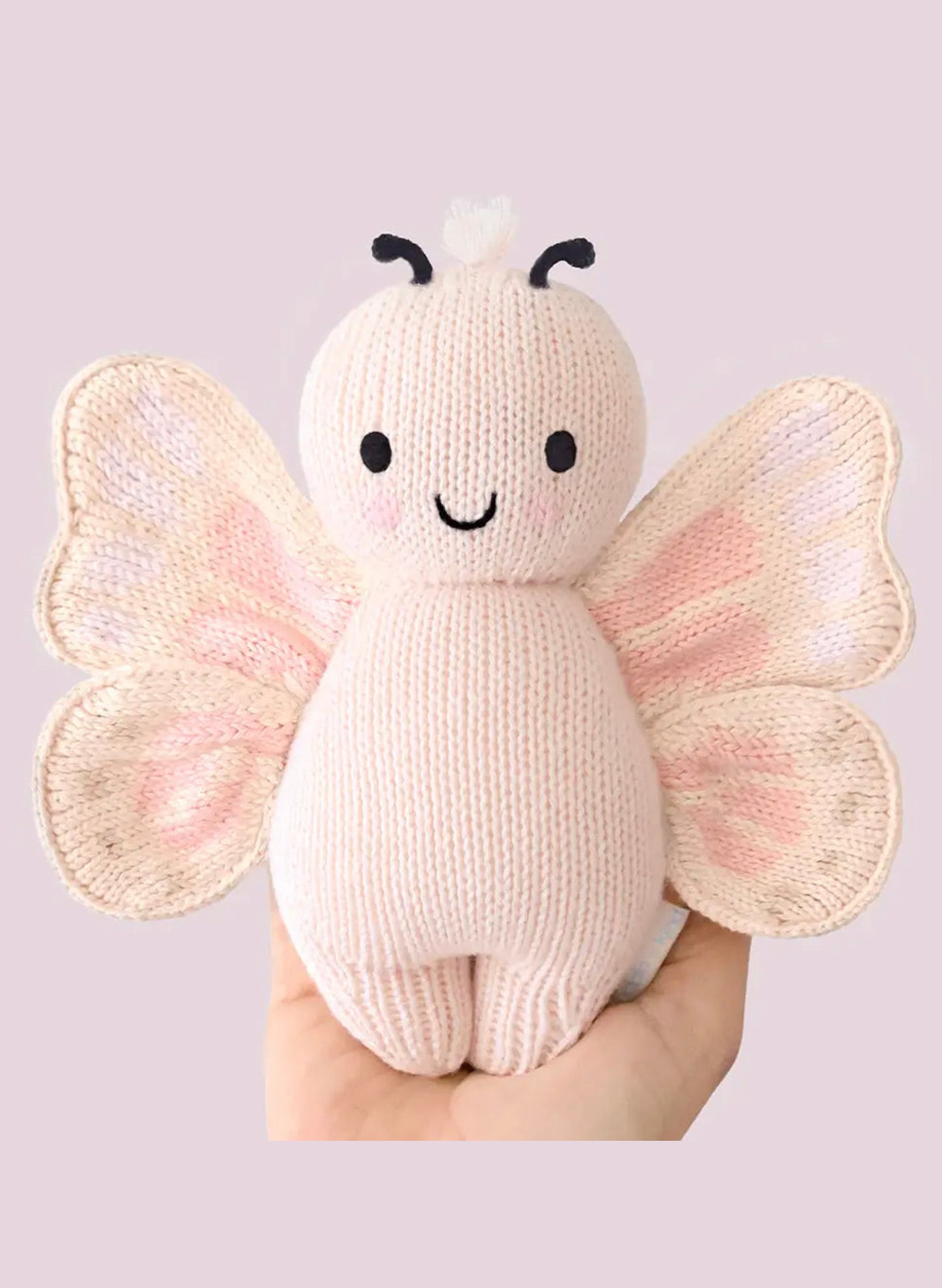 Cuddle&Kind Cuddle + Kind Baby Butterfly - Petal Pink available at The Good Life Boutique