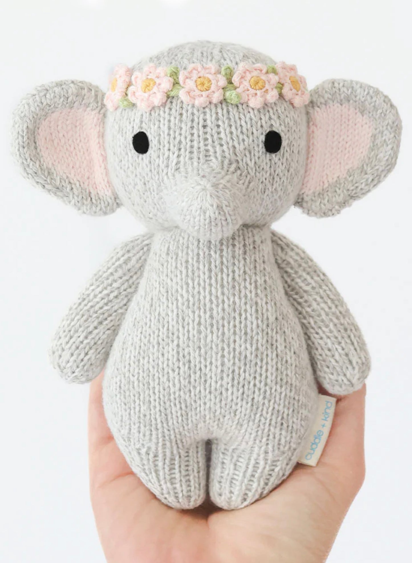 Cuddle&Kind Cuddle + Kind Baby Elephant - Blush Floral available at The Good Life Boutique