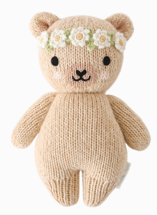 Cuddle&Kind Cuddle + Kind Baby Honey Bear - Ivory Floral available at The Good Life Boutique