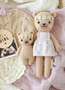 Cuddle&Kind Cuddle + Kind Baby Honey Bear - Ivory Floral available at The Good Life Boutique